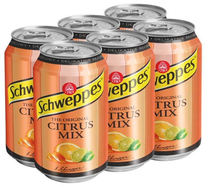 Schweppes Citrus Mix/Швепс Цитрусовый Микс 6 шт. - фотография № 5