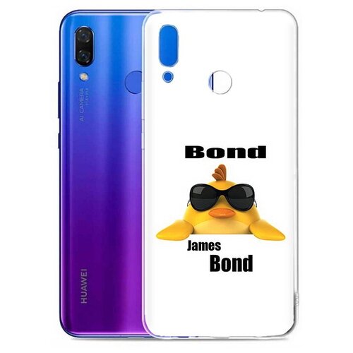 Чехол задняя-панель-накладка-бампер MyPads бонд для Huawei Honor Play (6/64GB/4/64GB) COR-L29 противоударный чехол задняя панель накладка бампер mypads мяу для huawei honor play 6 64gb 4 64gb cor l29 противоударный