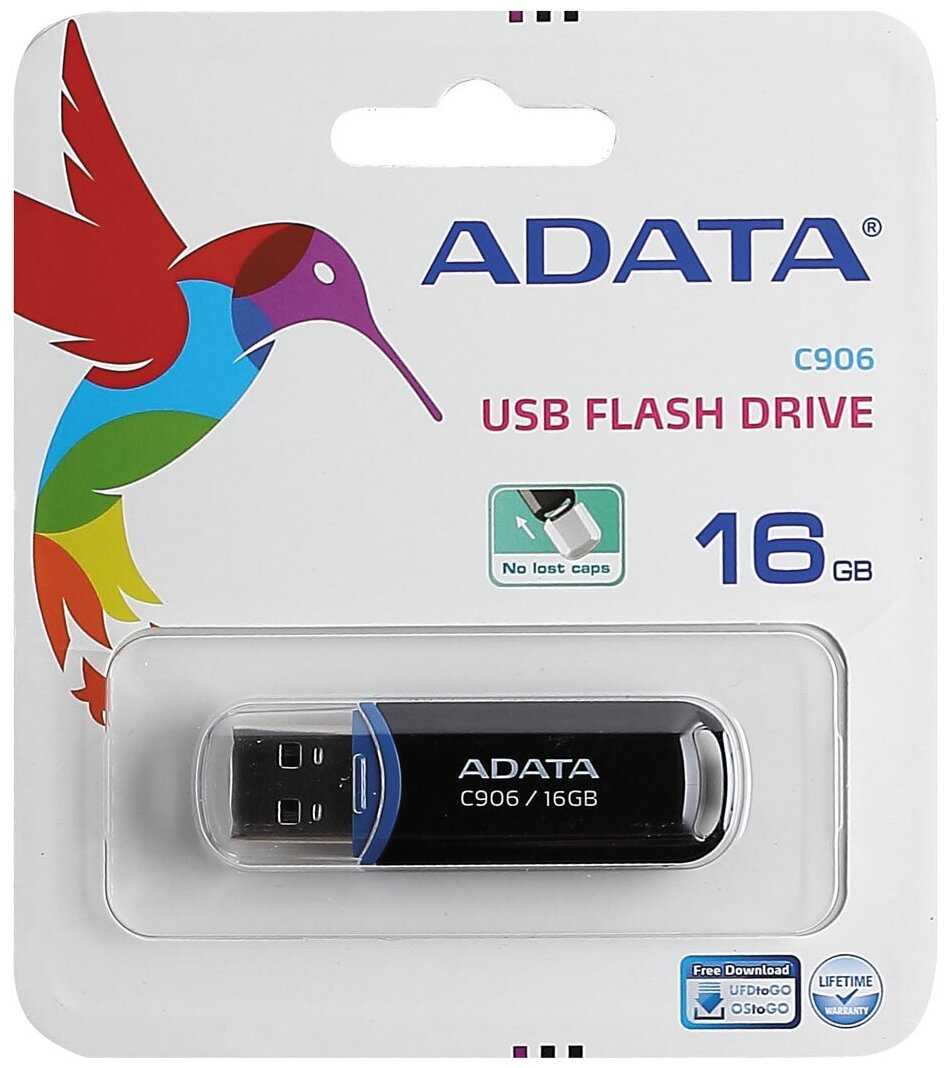 買い保障できる まとめ A-DATA C906小型USBフラッシュドライブ 16GB ブラック AC906-16G-RBK 1個 