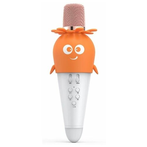 Беспроводной караоке-микрофон BT для детей (оранжевый)