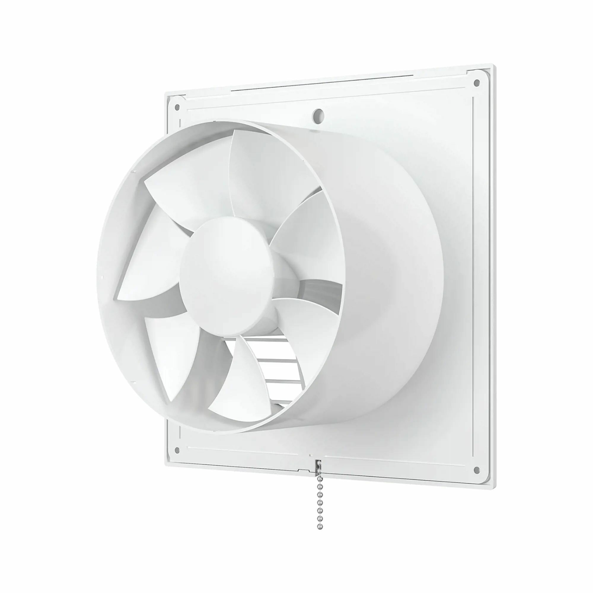 Вентилятор осевой вытяжной Auramax D150 мм 38 дБ 250 м3/ч с тяговым выключателем цвет белый - фотография № 7