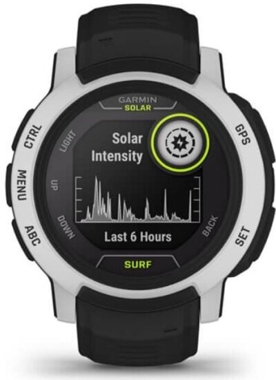 Спортивные часы Garmin INSTINCT 2 SOLAR SURF BELLS BEAC с технологией солнечной зарядки, Черный