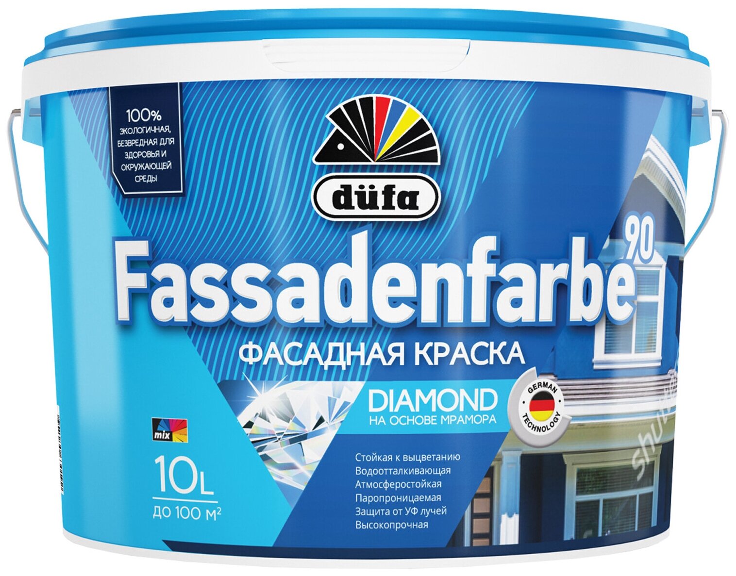 Фасадная краска Dufa Н0000000245 Fassadenfarbe RD 90 10 л