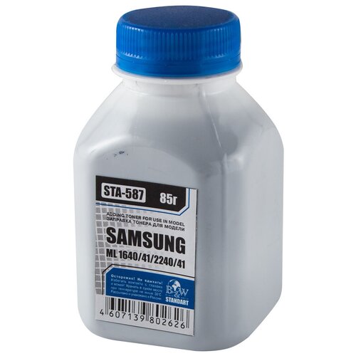 Тонер для Samsung ML-1640/41/1910/15/2240/41/SCX 4600/23 (фл. 85г) B&W Standart фас. RU