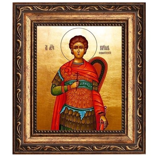Кирилл Севастийский мученик. Икона на холсте.