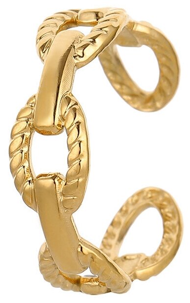 Кольцо WASABI jewell, безразмерное, золотой