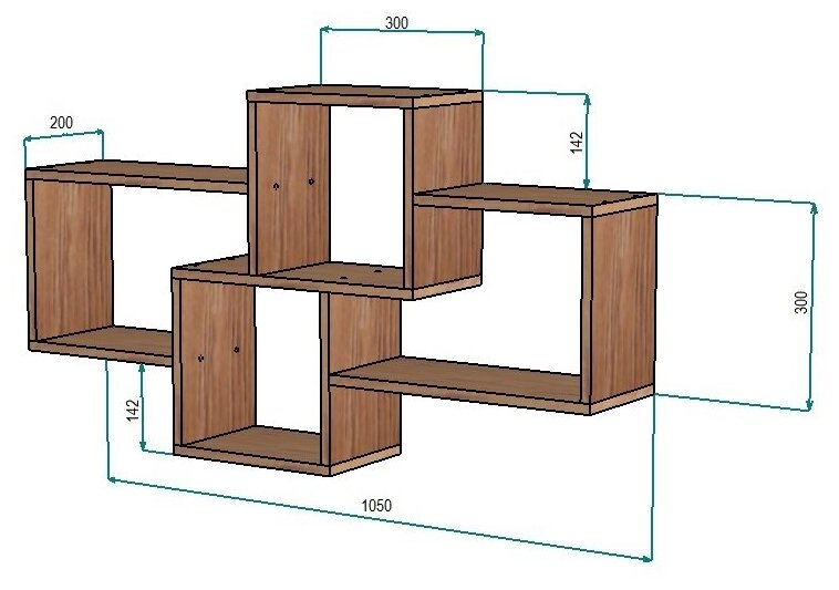 Полка навесная настенная - фотография № 5
