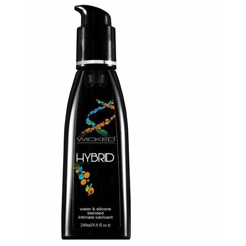 Wicked Лубрикант на водно-силиконовой основе HYBRID - 240 мл для увлажнения половых органов и длительного скольжения