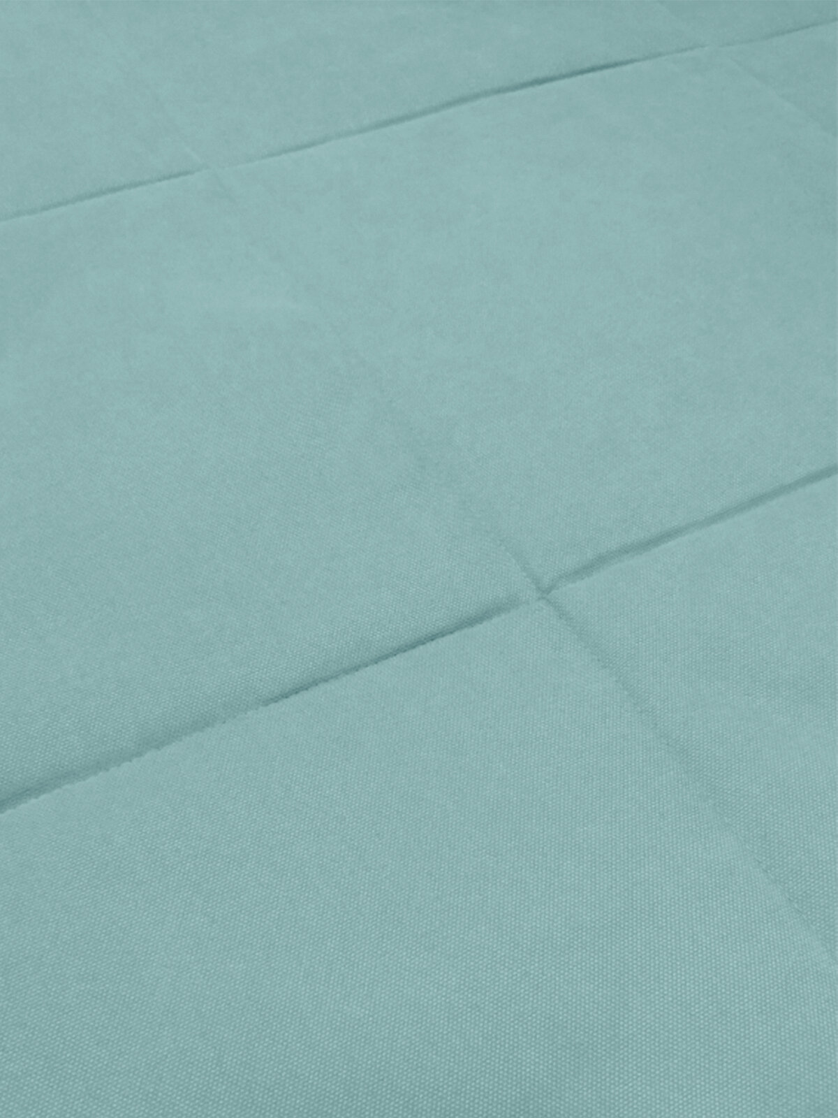 Покрывало плед стеганое Велюр - канвас Светло бирюзовый, голубой, 220 х 235 см. на кровать, диван с подкладкой синтепон - фотография № 5