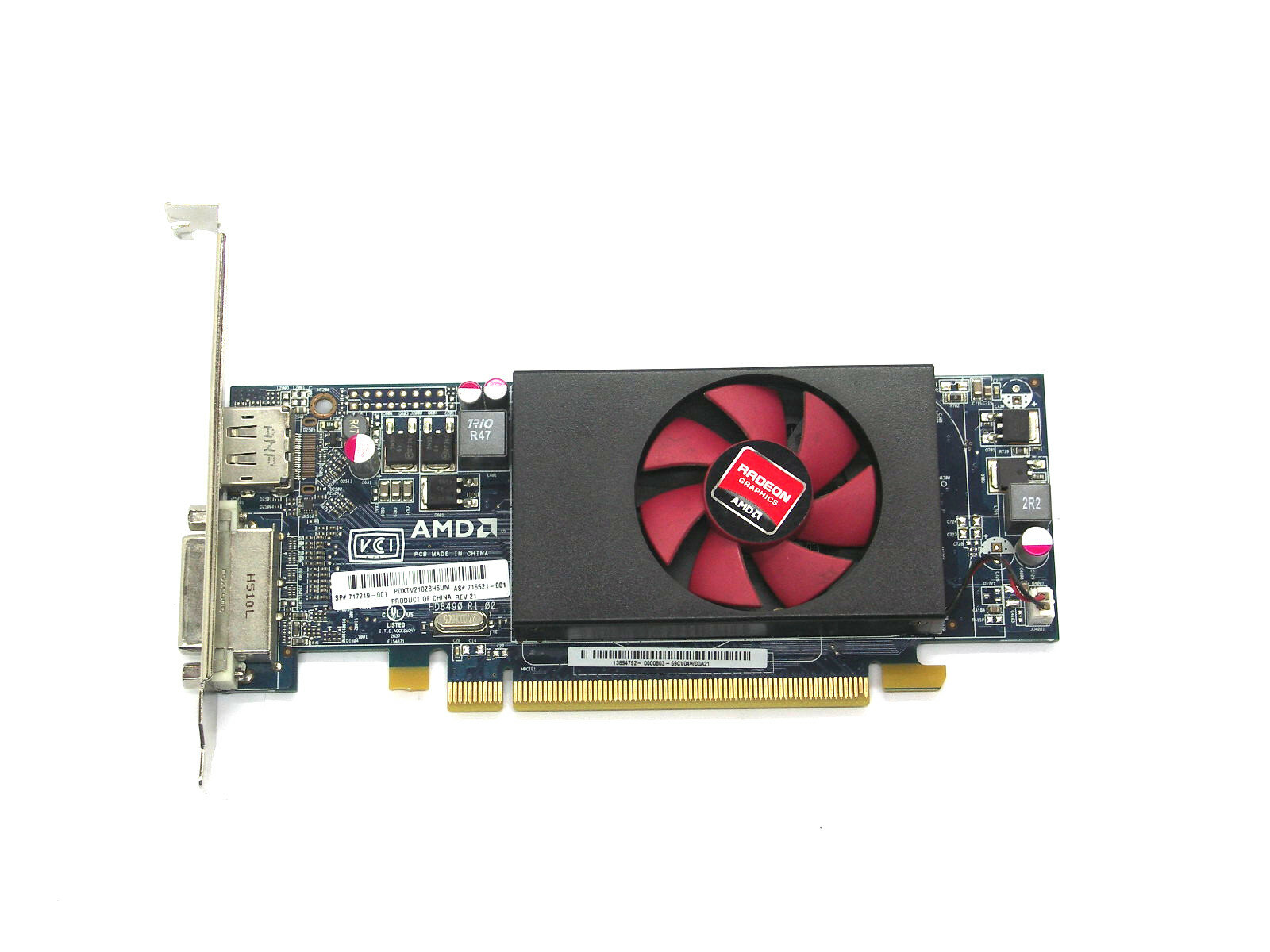Видеокарта 1Gb Radeon 8490 (ATI-102-C36951 Radeon HD8490 1GB PCI-Express 2.0 x16 DisplayPort/ DVI-I) низкопрофильная, PCI-E