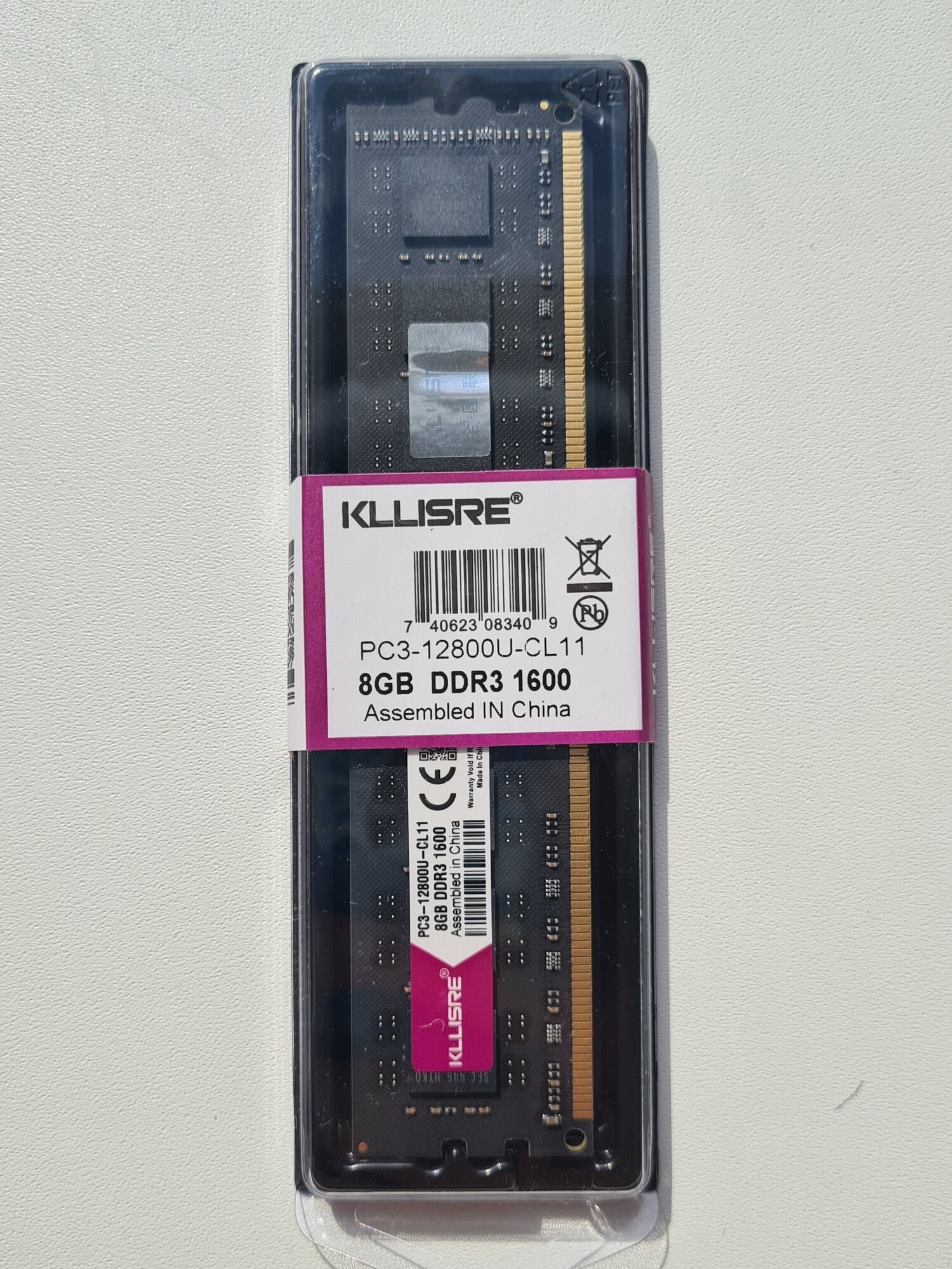 Оперативная память Kllisre 8 ГБ DDR3 1600 МГц