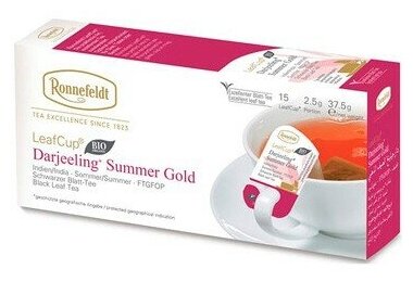 Ronnefeldt LeafCup DARJEELING SUMMER GOLD черный чай 15 пак