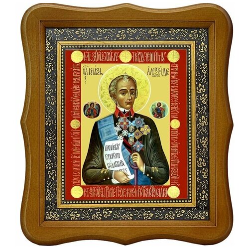 Александр Суворов Христов воин. Икона на холсте. крестик добрый воин христов ручная работа