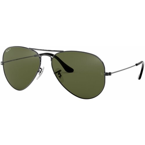 Солнцезащитные очки Ray-Ban, зеленый, коричневый очки ray ban 3025 w3275 aviator