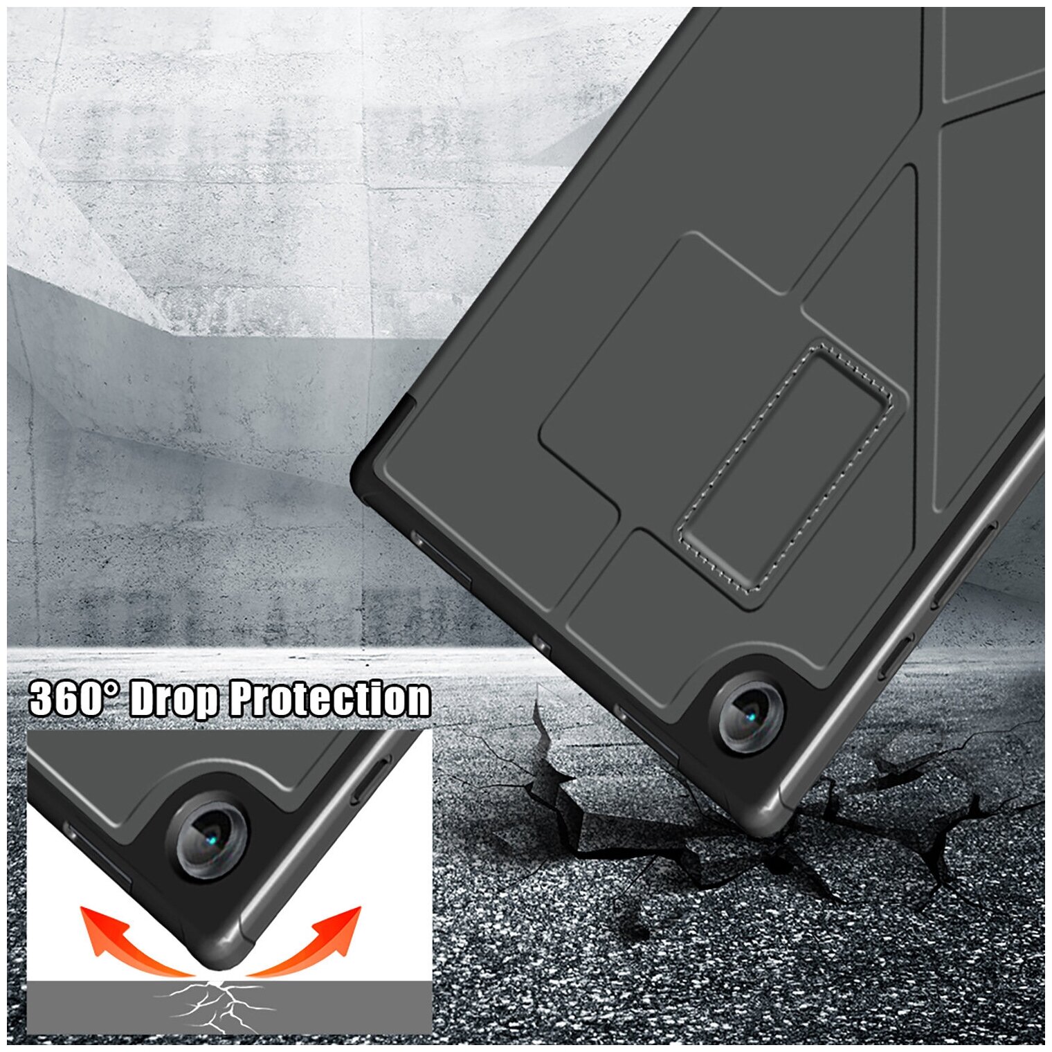 Чехол-обложка футляр MyPads для Samsung Galaxy Tab A8 10.5 2021 (X200N/X205/SM-X200) тонкий с магнитной застежкой и возможностью быстрого снятия с .