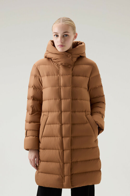 Пуховик Woolrich, размер M, коричневый