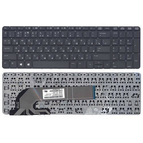 Клавиатура для ноутбука HP 721953-B31 черная, плоский Enter