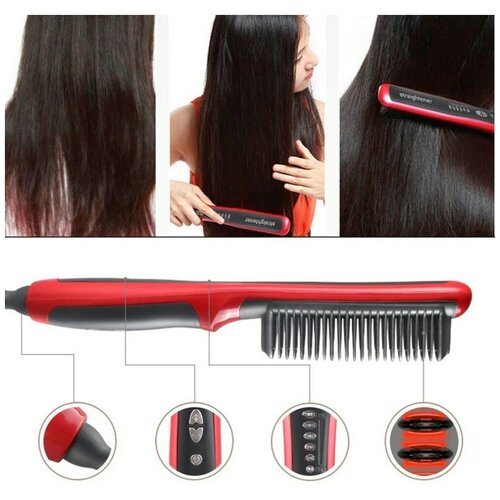 Электрическая расческа-выпрямитель / Расческа выпрямитель Fast Hair Straightener HQT-909B