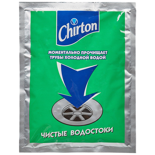 Chirton порошок для прочистки труб холодной водой, 0.06 кг, 3 штуки