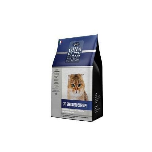 Сухой корм для стерилизованных кошек Gina Elite Cat Sterilised Shrimps, с креветками, 20 кг