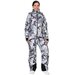 Комбинезон RAIDPOINT, зимний, силуэт полуприлегающий, карман для ски-пасса, водонепроницаемый, размер 48, серый
