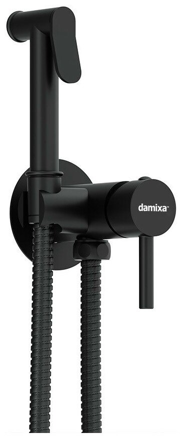 Смеситель Damixa Option 217000000 для душа с гигиеническим душем, черный - фотография № 10