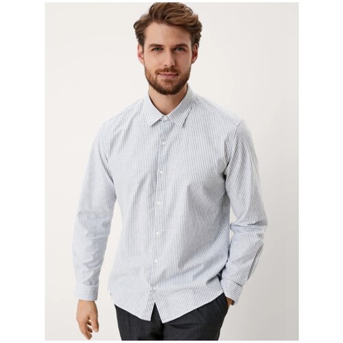 фото Рубашка мужская, s.oliver, артикул: 130.10.111.11.120.2107814, цвет: разноцветный (01g0), размер: xxl