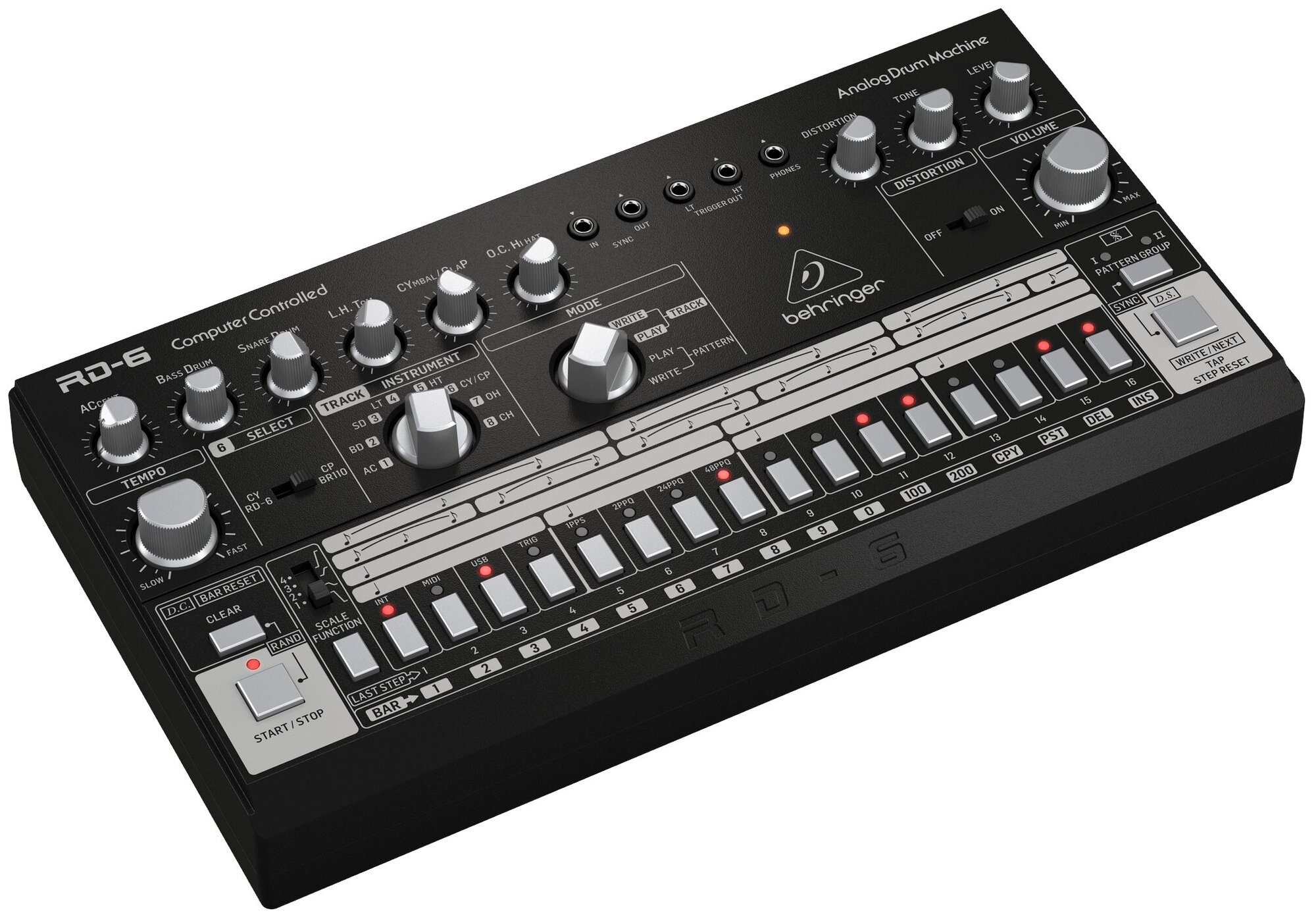 Behringer RD-6-BK - аналоговая драм-машина на основе легендарной TR-606