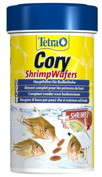 TetraCory Shrimp Wafers корм-пластинки с добавлением креветок для сомиков-коридорасов 100 мл - фотография № 12