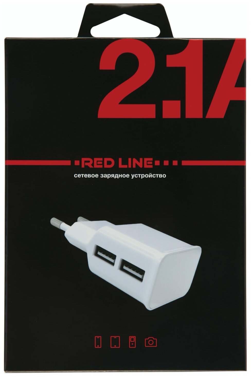 Сетевое зарядное устройство Red Line NT-2A (MicroUSB), белый - фотография № 8