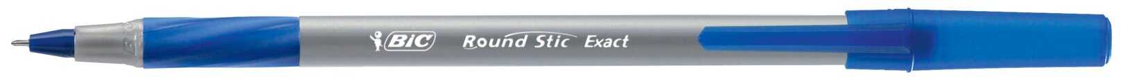 Шариковая ручка BIC Round Stic Exact, синий, 4 шт. (932857) - фото №8