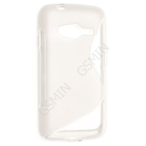 Чехол силиконовый для Samsung Galaxy Ace 4 Lite (G313h) S-Line TPU (Прозрачно-Матовый) кожаный чехол для samsung galaxy ace 4 lite g313h armor case белый дизайн 117