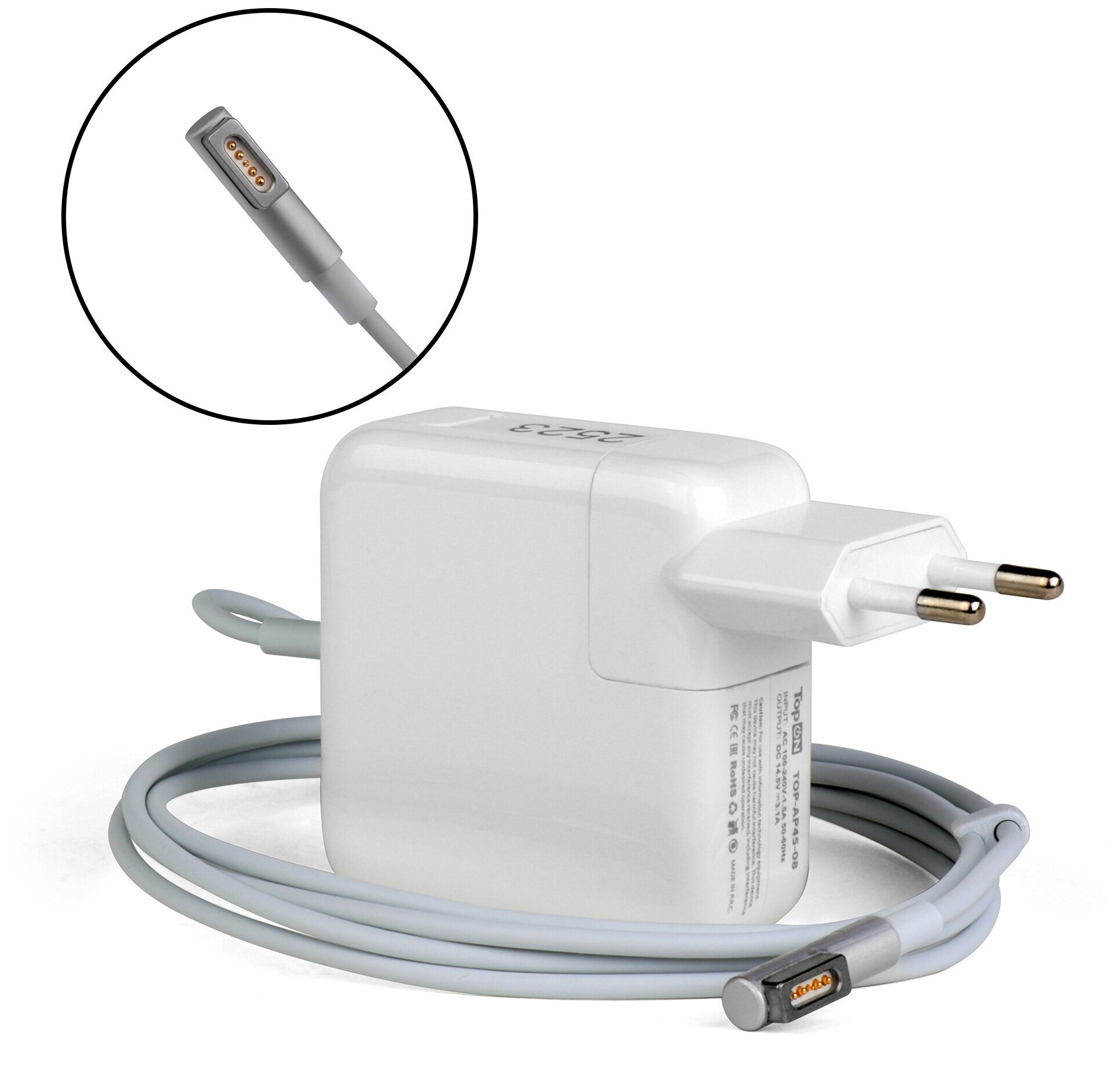 Блок питания для ноутбуков Apple MacBook 14.5V 3.1A (45W) штекер MagSafe 1: A1244 A1374 A1369 A1370 A1269 A1270 A1237