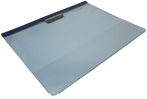 Папка с зажимом Durable, пластик, с карманом справа, синий, A4+