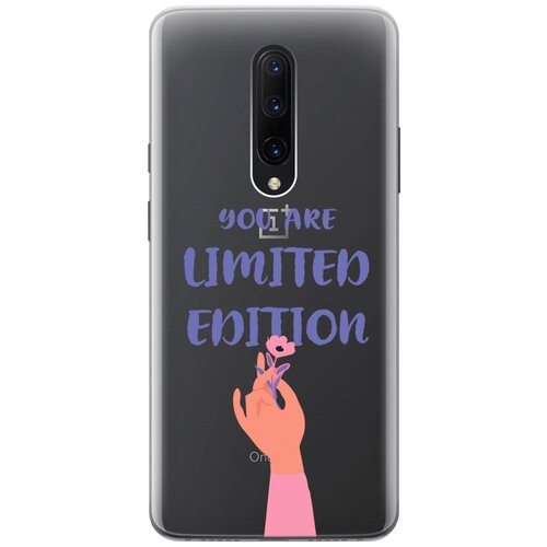 Силиконовый чехол на OnePlus 7 Pro, ВанПлюс 7 Про с 3D принтом Limited Edition прозрачный силиконовый чехол на oneplus 8 ванплюс 8 с 3d принтом limited edition прозрачный