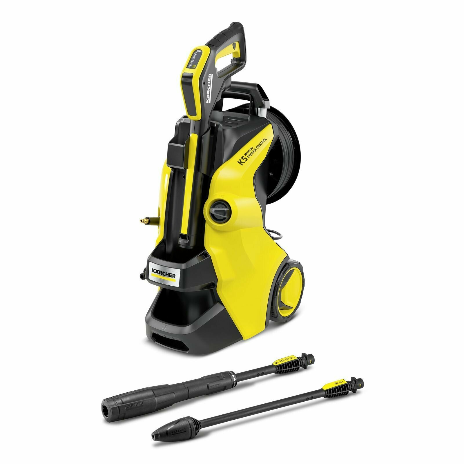 Мойка высокого давления Karcher K 5 Premium Power Control 1.324-573.0 для автомобилей, шланг длиной 10 м, желтый/черный