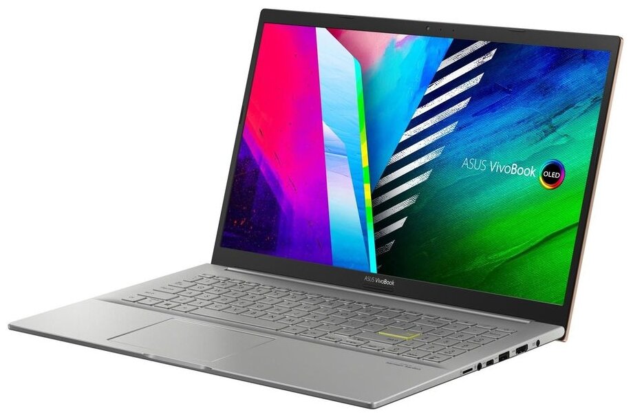 Ноутбук Asus VivoBook 15 OLED K513EA-L12974 Core i3 1125G4 8Gb SSD256Gb Intel UHD Graphics Xe G4 156 OLED FHD 1920x1080 noOS silver WiFi BT Cam 90NB0SG2-M00EC0