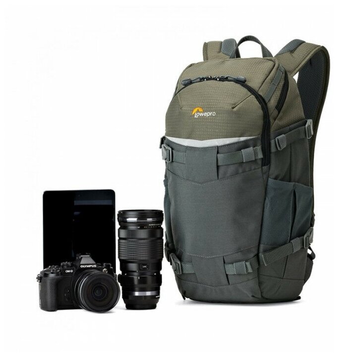 Фоторюкзак LowePro Flipside Trek BP 250 AW (серый/тем. зел)