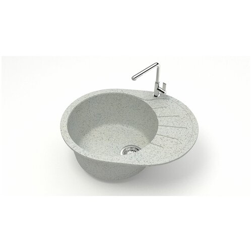 ZETT Тейлор Z10Q7 мойка кухонная врезная хлопок + сифон / раковина для кухни.