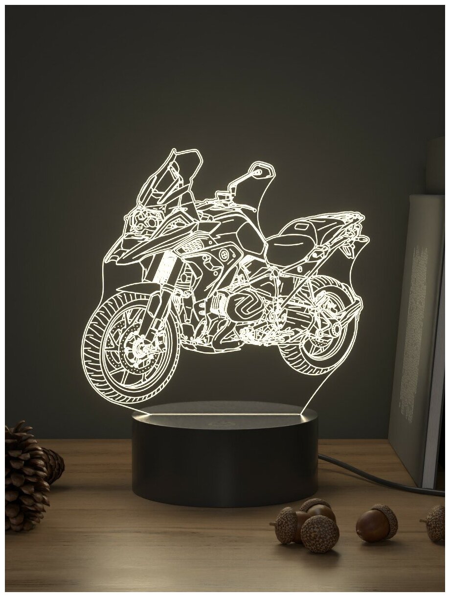 Ночник Light Inside Мотоцикл BMW R1250 GS / подарок на 23 февраля, день рождения - фотография № 1