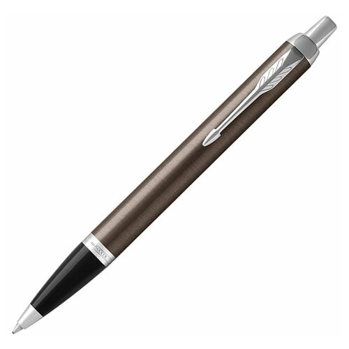 ручка шариковая parker im metal core dark espresso ct синий 1931671 китай 1 шт Ручка шариковая PARKER IM Core Dark Espresso CT, корпус кофейный лак, хромированные детали, синяя, 1931671