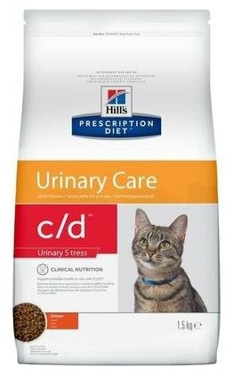 Сухой корм для кошек Hill's C/D Feline Urinary Stress лечение цистита и МКБ, с курицей 1.5 кг - фотография № 8