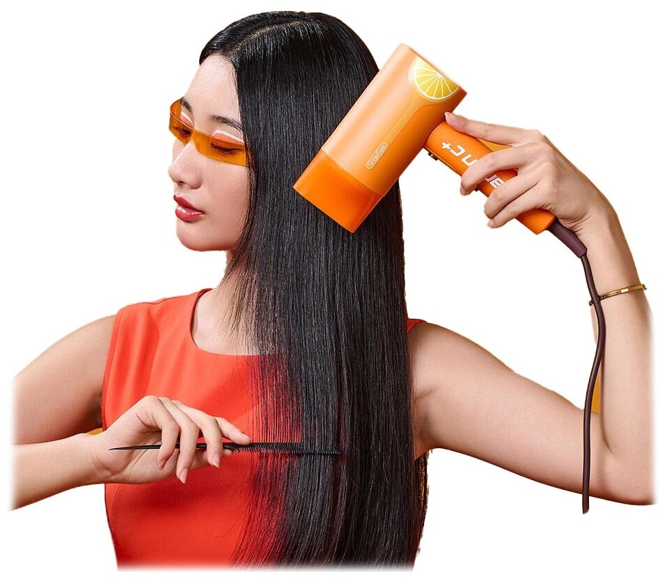 Showsee Фен ShowSee Electric Hair Dryer Vitamin C+ (VC100-A) - оранжевый - фотография № 4