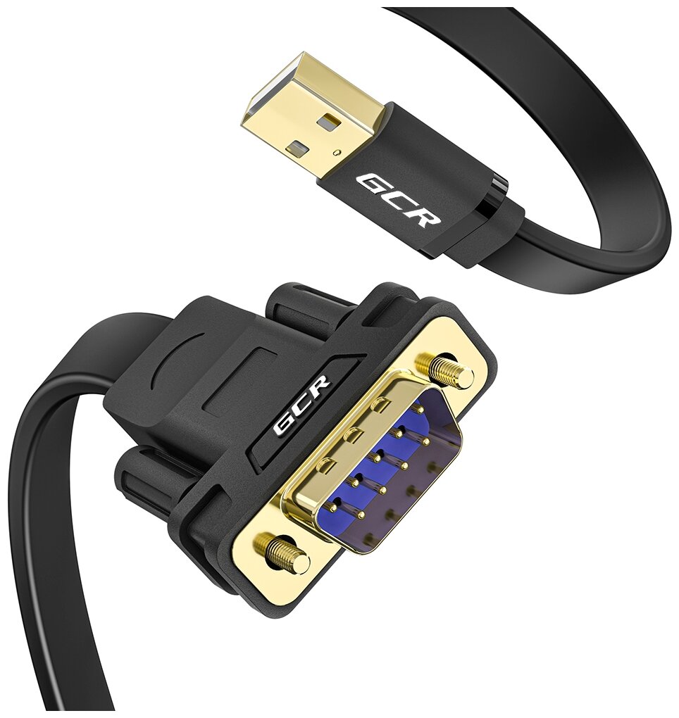  Greenconnect - 2.0m , , 28/26 AWG, USB 2.0 AM / DB9 RS-232 PROF GCR-UOC5M-BCG-2.0m,  PL2303RA