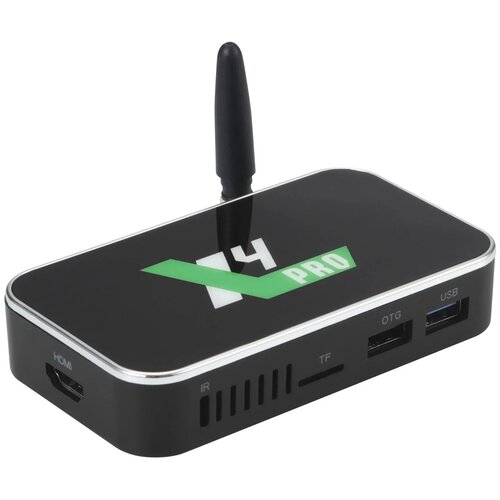 ТВ-приставка Ugoos X4 Pro Amlogic S905X4 4/32GB, черный vontar x4 amlogic s905x4 smart tv box android 11 4gb 128g 32gb 64gb wifi youtube bt av1 media player tvbox 4k 1000m set top box