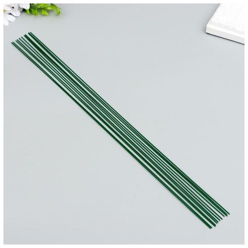 Проволока для творчества лакированная Blumentag 1.2 мм, 12 шт, 40 см, зеленый