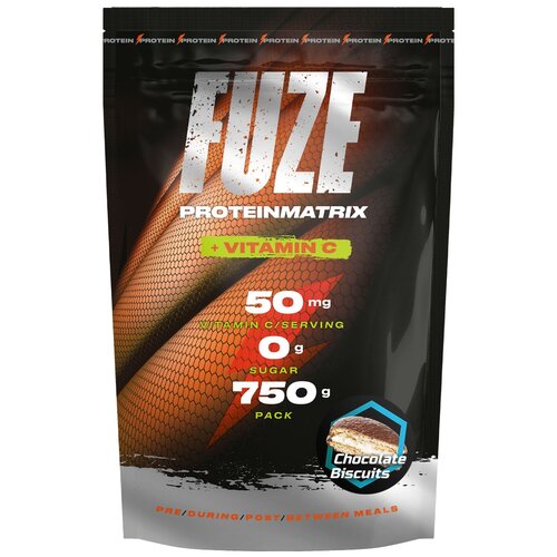 Протеин Fuze Matrix + Vitamin C, 750 гр., шоколадное печенье протеин fuze matrix glutamine vitamin c 750 гр вишневый пирог