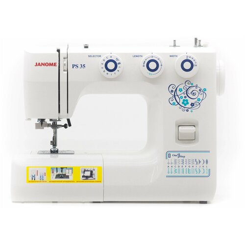 швейная машина janome sew cat 57 белый Швейная машина Janome PS 35, белый