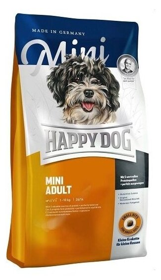 Happy Dog Supreme Mini Adult 0,3кг х 2шт сухой для собак мелких пород