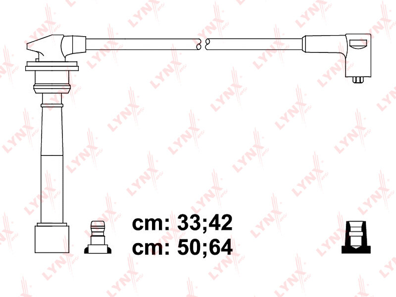 SPC3607 LYNXAUTO Провода высоковольтные HYUNDAI Accent(LC) 1.6 02> / Elantra(XD) 1.8-2.0 00> / Lantra I-II 1.6-2.0 9